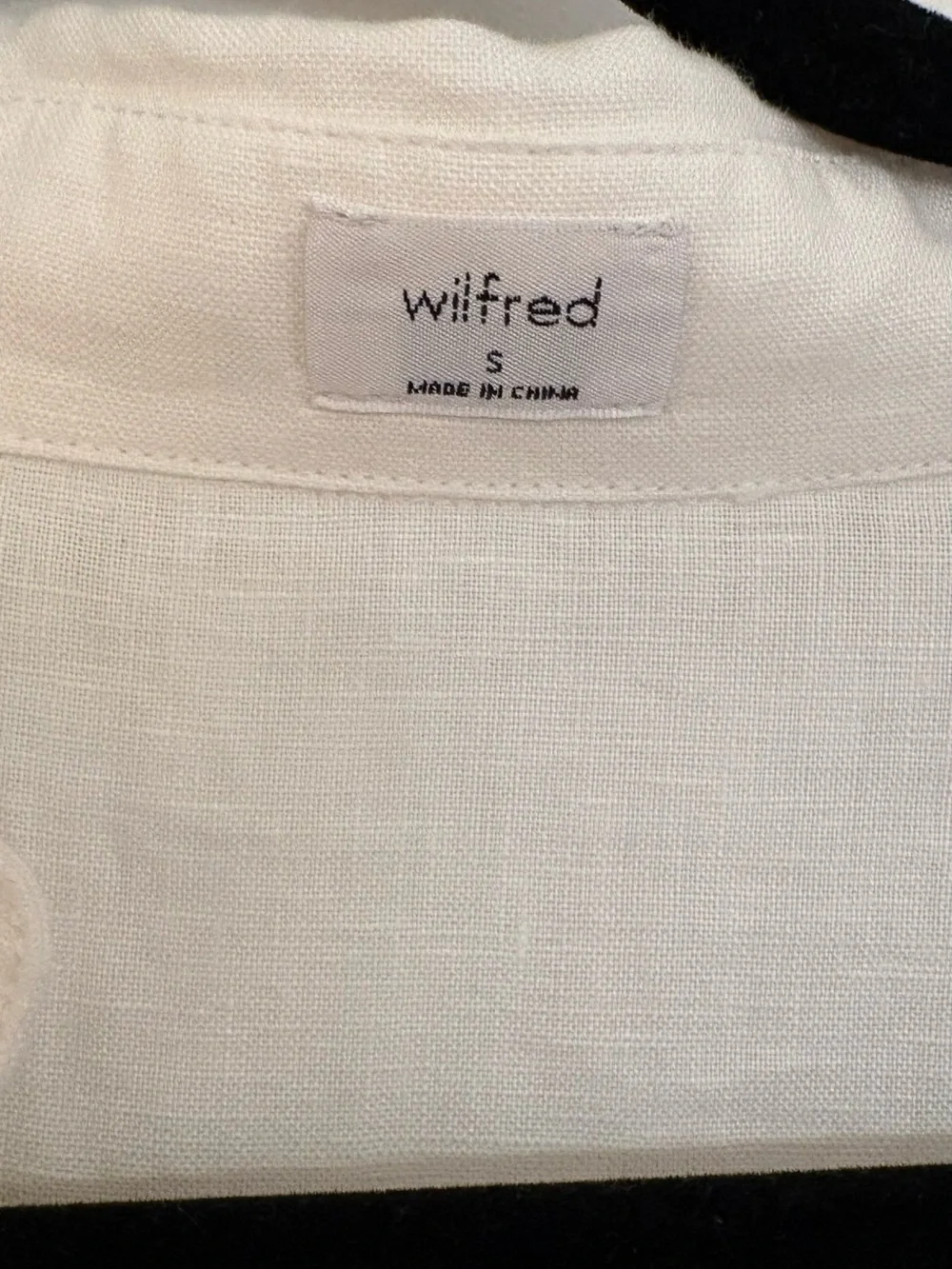 Aritzia Wilfred Eleta white linen dress size S - Picture 3 of 4